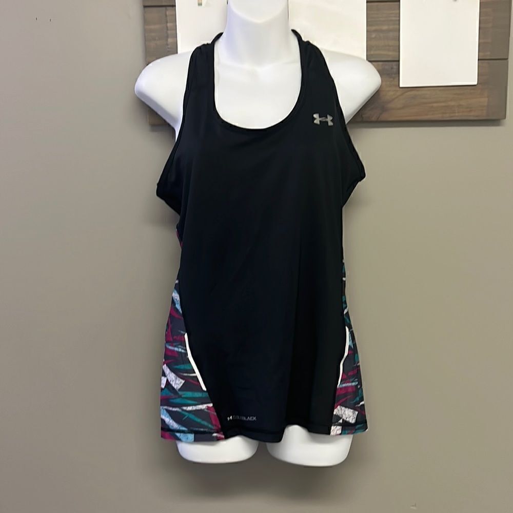 Under Armour Women’s ColdBlack Semi-Fitted HeatGear UPF 30 Tank Top- Medium